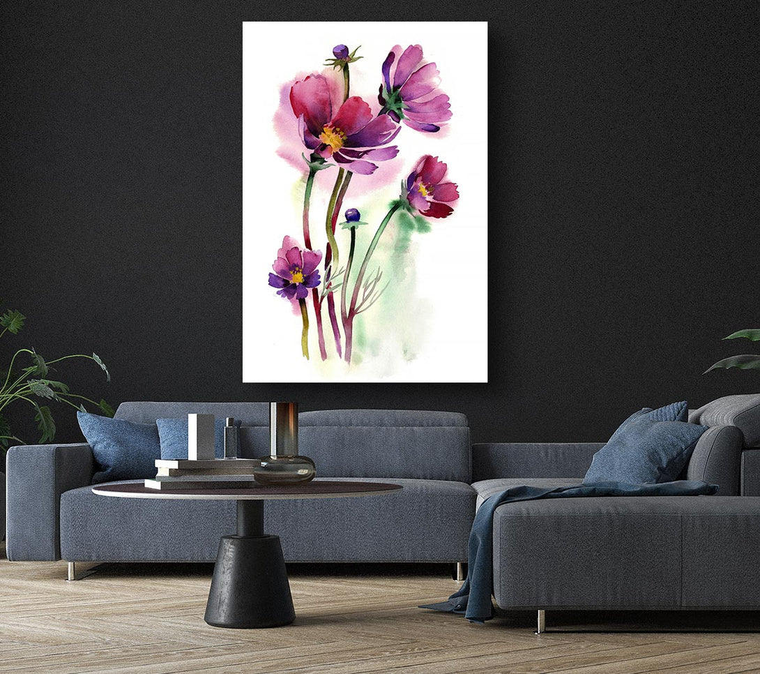  A Canvas Print of Wild Flower Beauty Canvas Wall Art