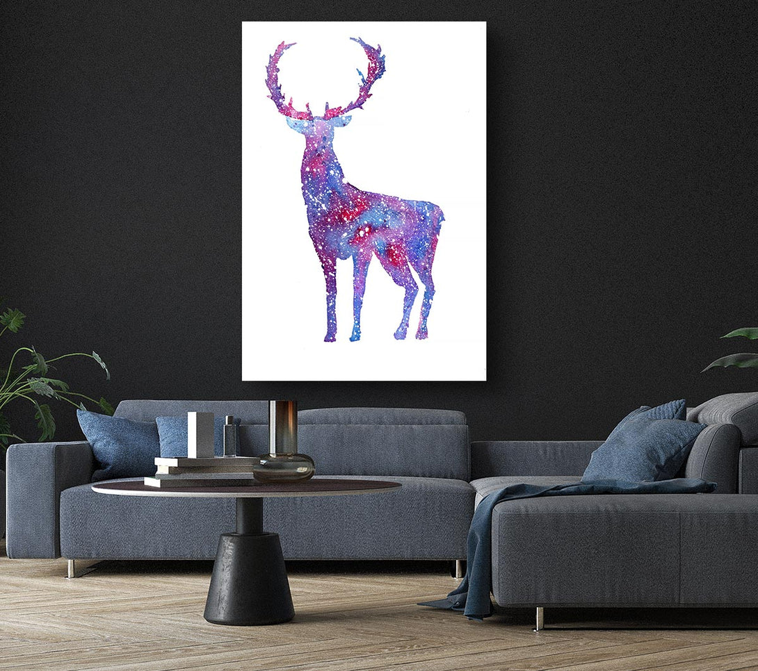  A Canvas Print of Stag Sparkle Canvas Wall Art