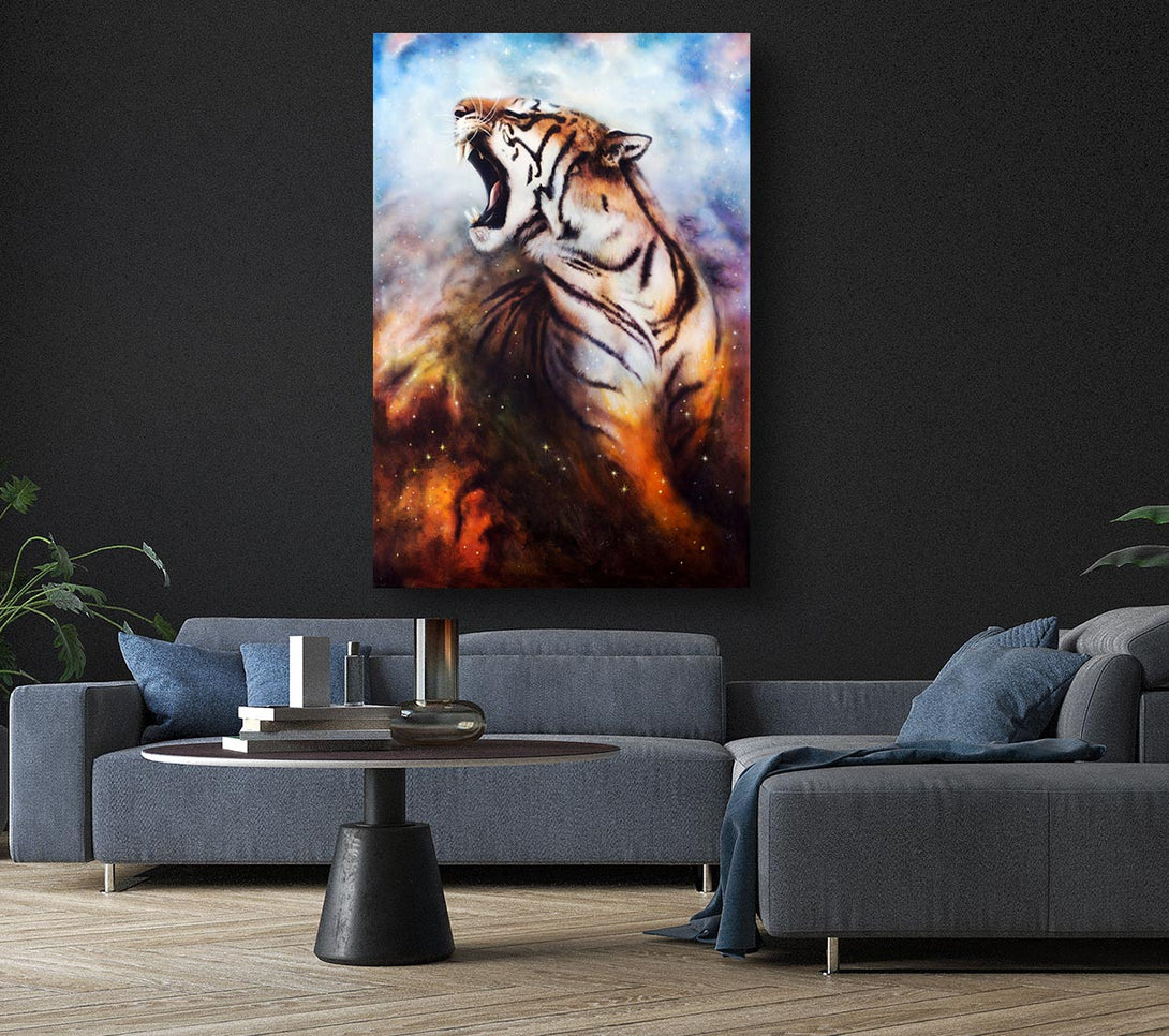  A Canvas Print of Roaring Tiger Canvas Art
