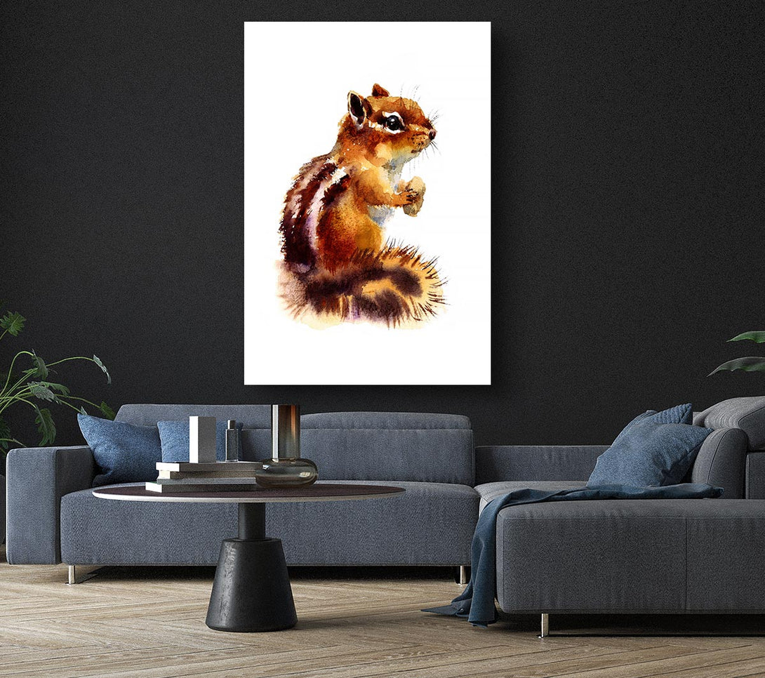  A Canvas Print of Squirrel Nuts Canvas Wall Art