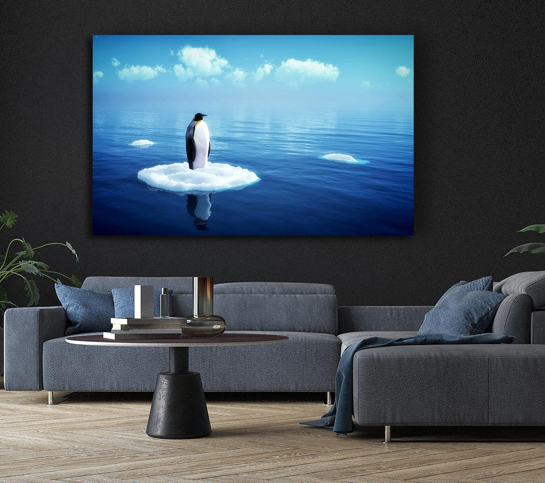  A Canvas Print of Penguin Drift Canvas Wall Art