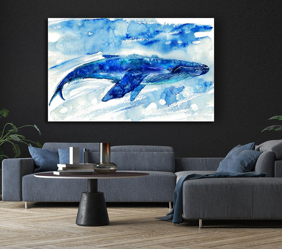  A Canvas Print of Whale Painting Canvas Art