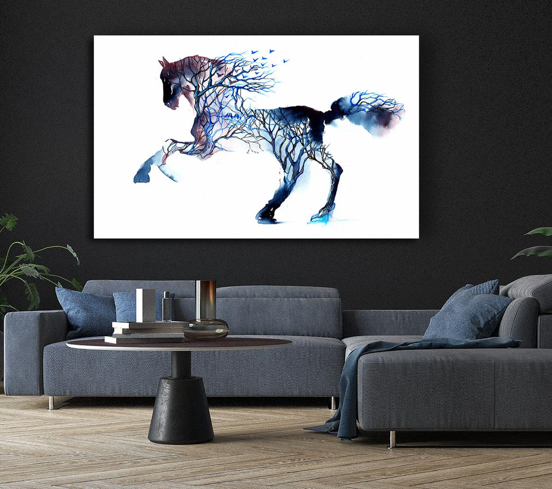  A Canvas Print of Horse Branches Canvas Art