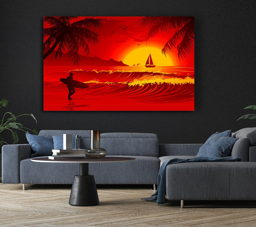  A Canvas Print of Surfers Dream Canvas Art