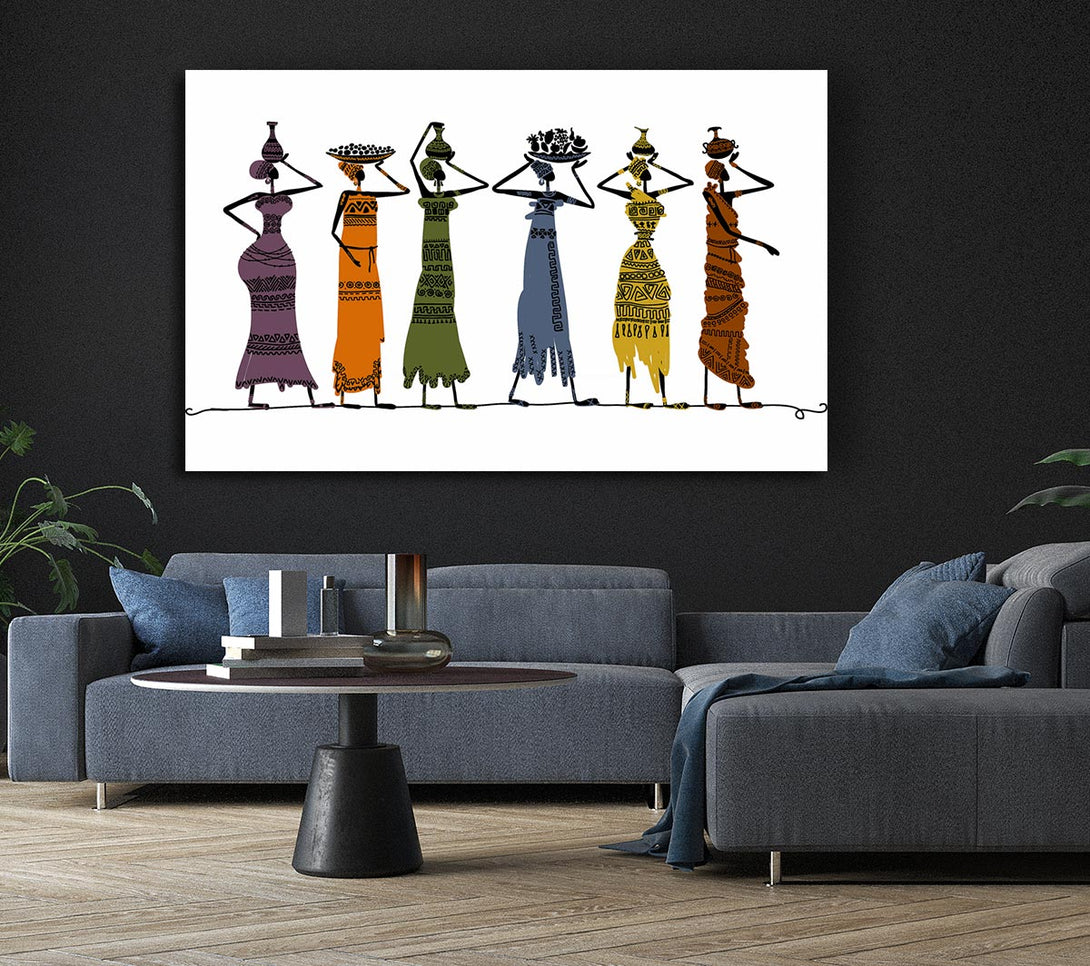 Picture of African Tribal Art 23 Canvas Print Wall Art