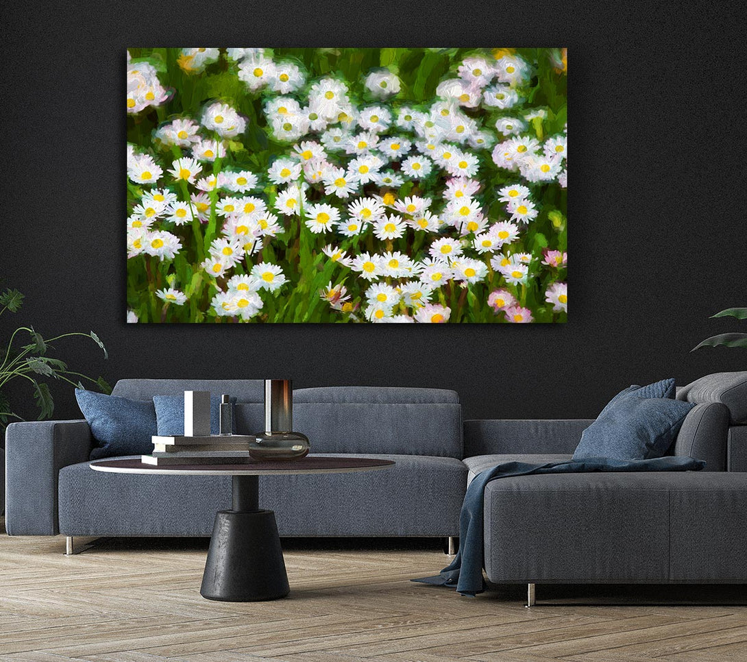  A Canvas Print of White Daisy Heaven Canvas Print