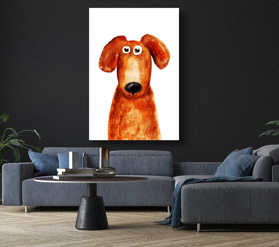  A Canvas Print of Dog Love 1 Canvas Wall Art