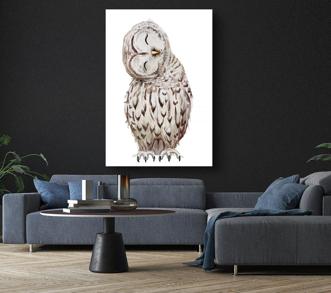  A Canvas Print of Owl Feathers Canvas Print