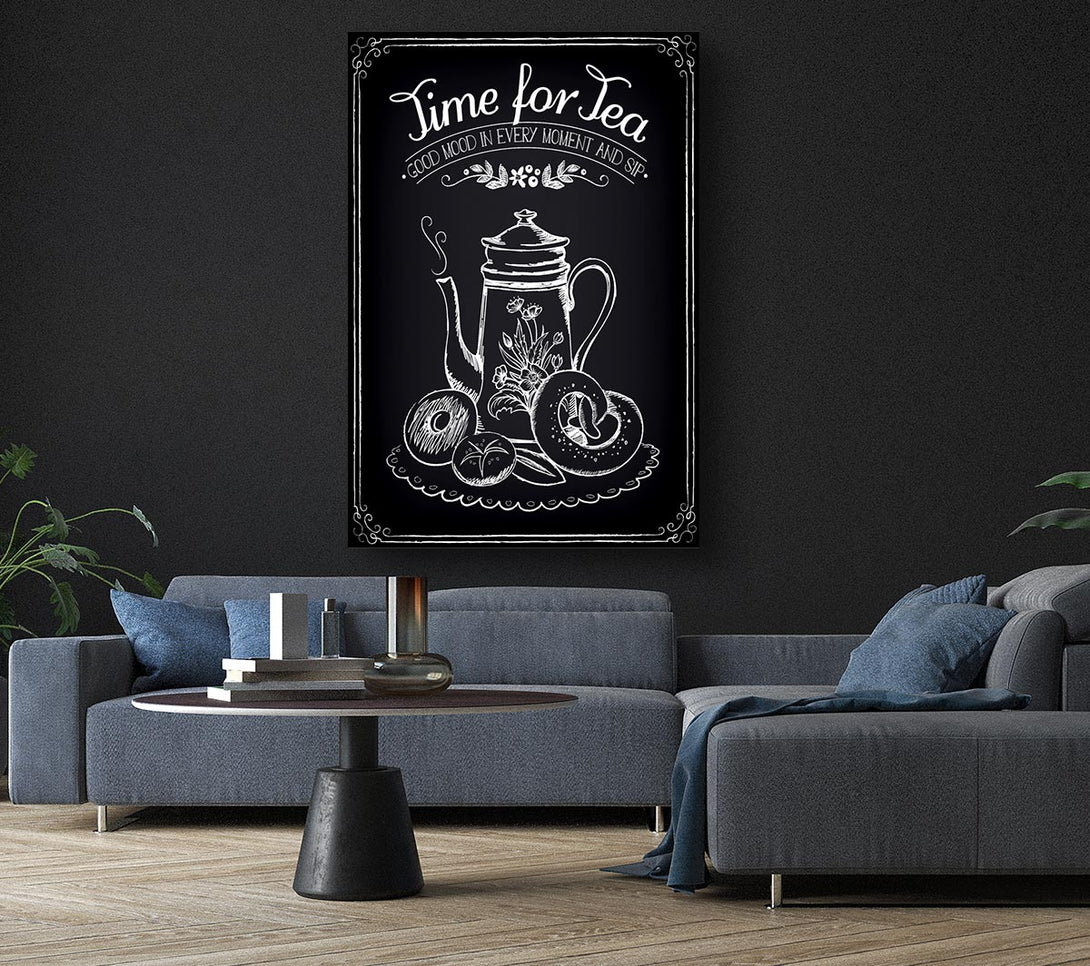 A Canvas Print of Time For Tea 1 Canvas Wall Art