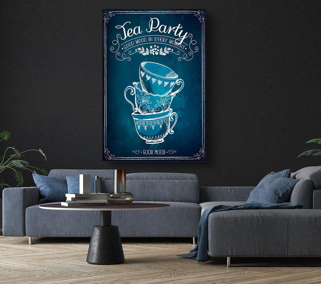  A Canvas Print of Tea Party 1 Canvas Wall Art