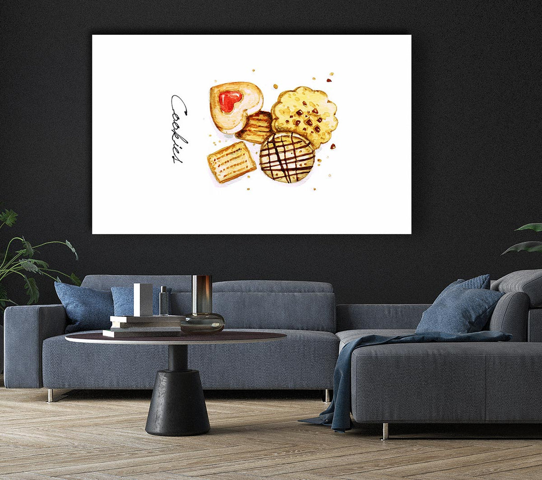  A Canvas Print of Biscuit Cookie Delight Canvas Wall Art