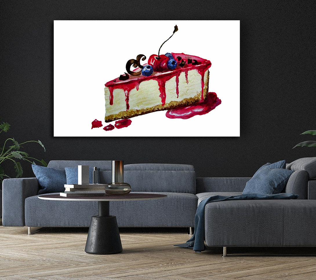  A Canvas Print of Cheesecake Delight Canvas Art