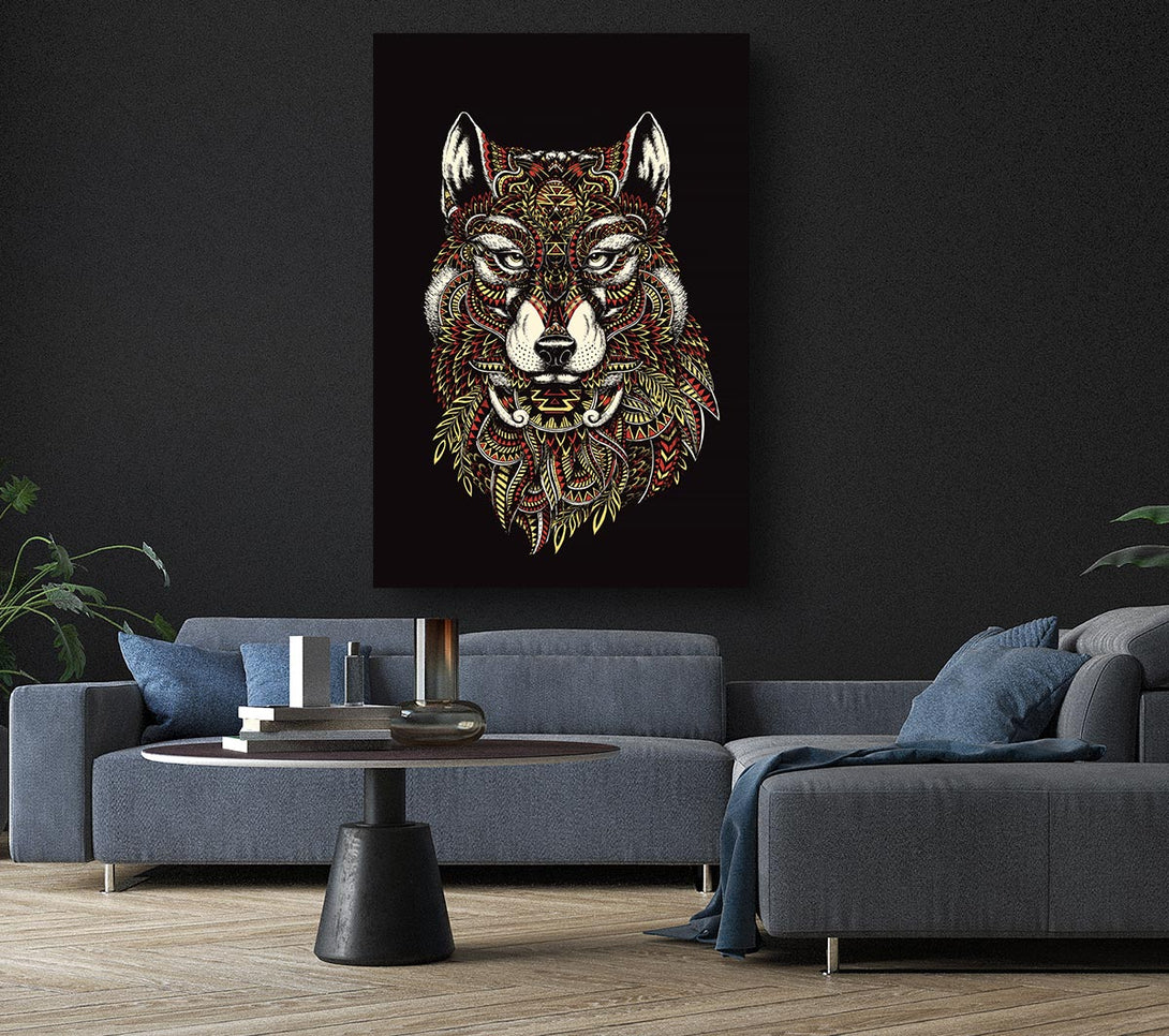  A Canvas Print of Indian Wolf Canvas Art