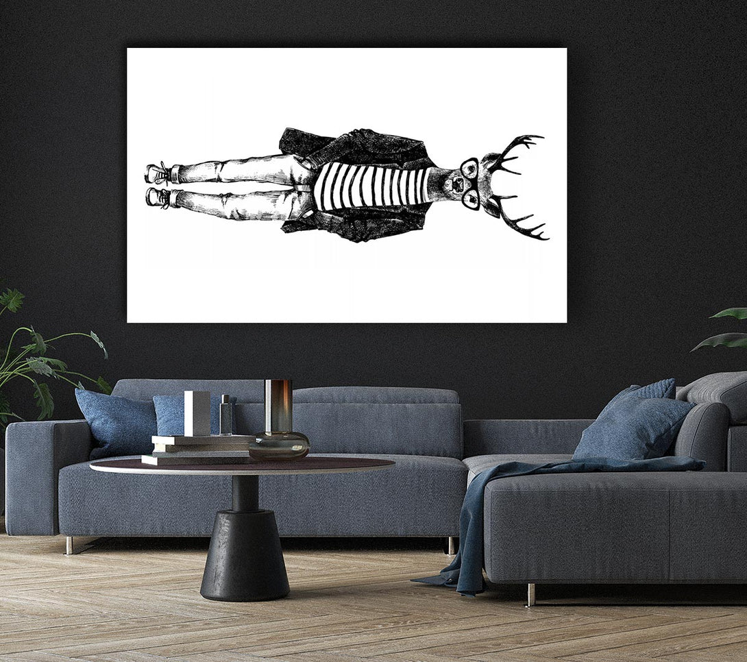  A Canvas Print of Steve The Stag Canvas Wall Art