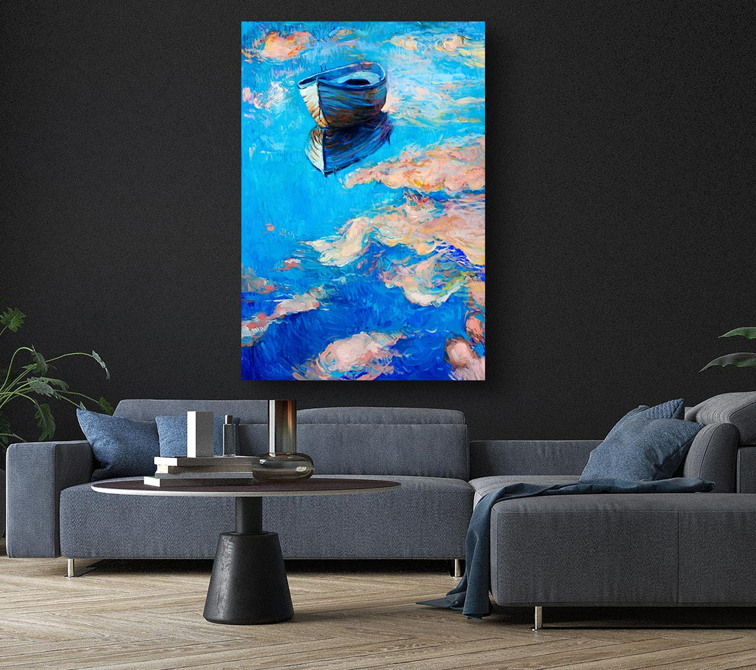  A Canvas Print of Reflections In The River Canvas Wall Art