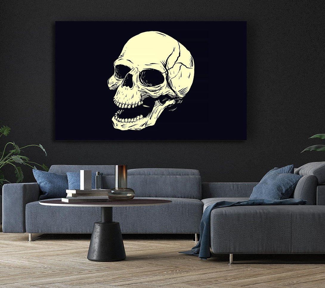  A Canvas Print of Laughing Skull Canvas Wall Art