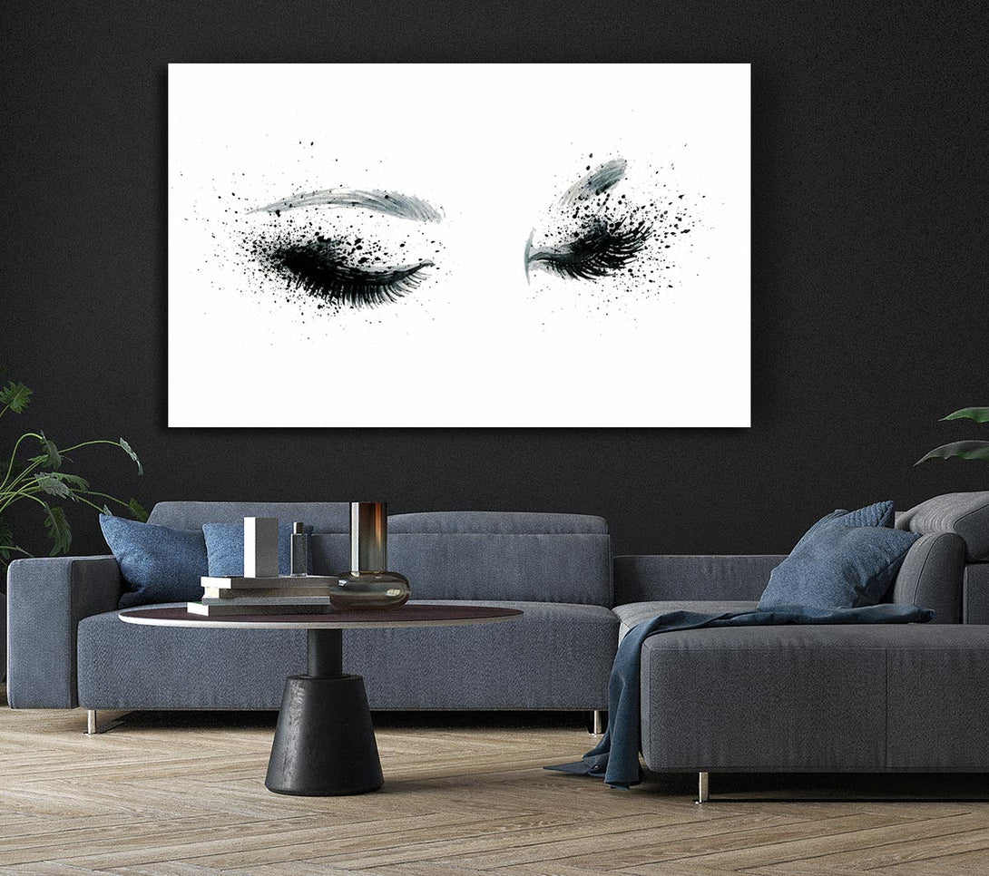  A Canvas Print of Eyes That Flutter Canvas Print
