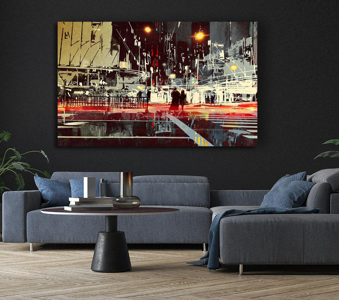  A Canvas Print of Energy Of The City Canvas Art