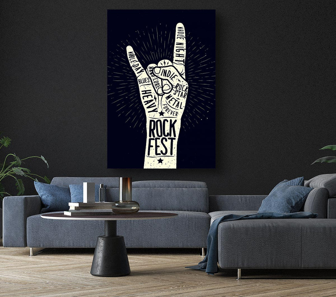  A Canvas Print of Rock Fest Canvas Wall Art
