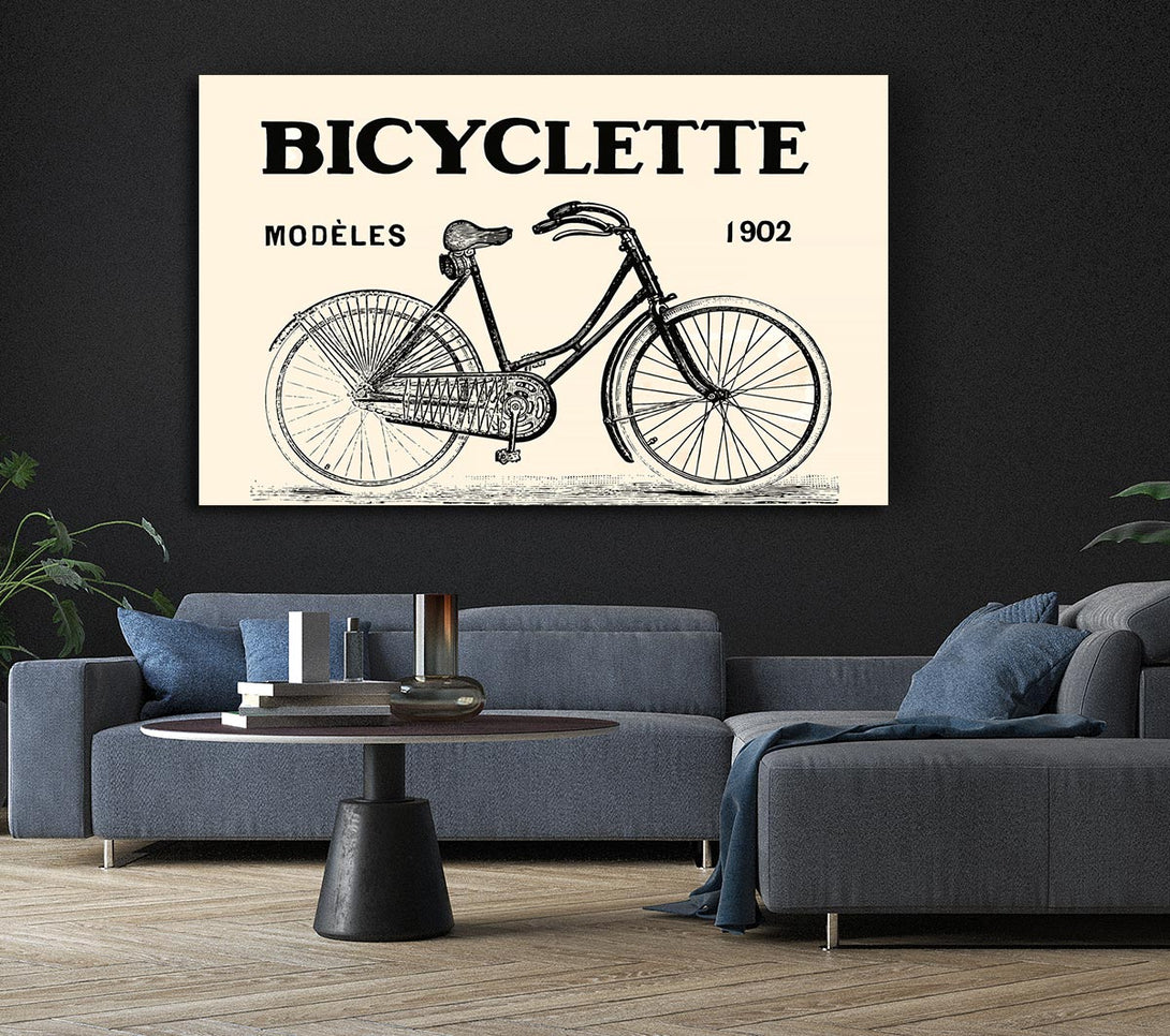  A Canvas Print of French Bicycle Canvas Print