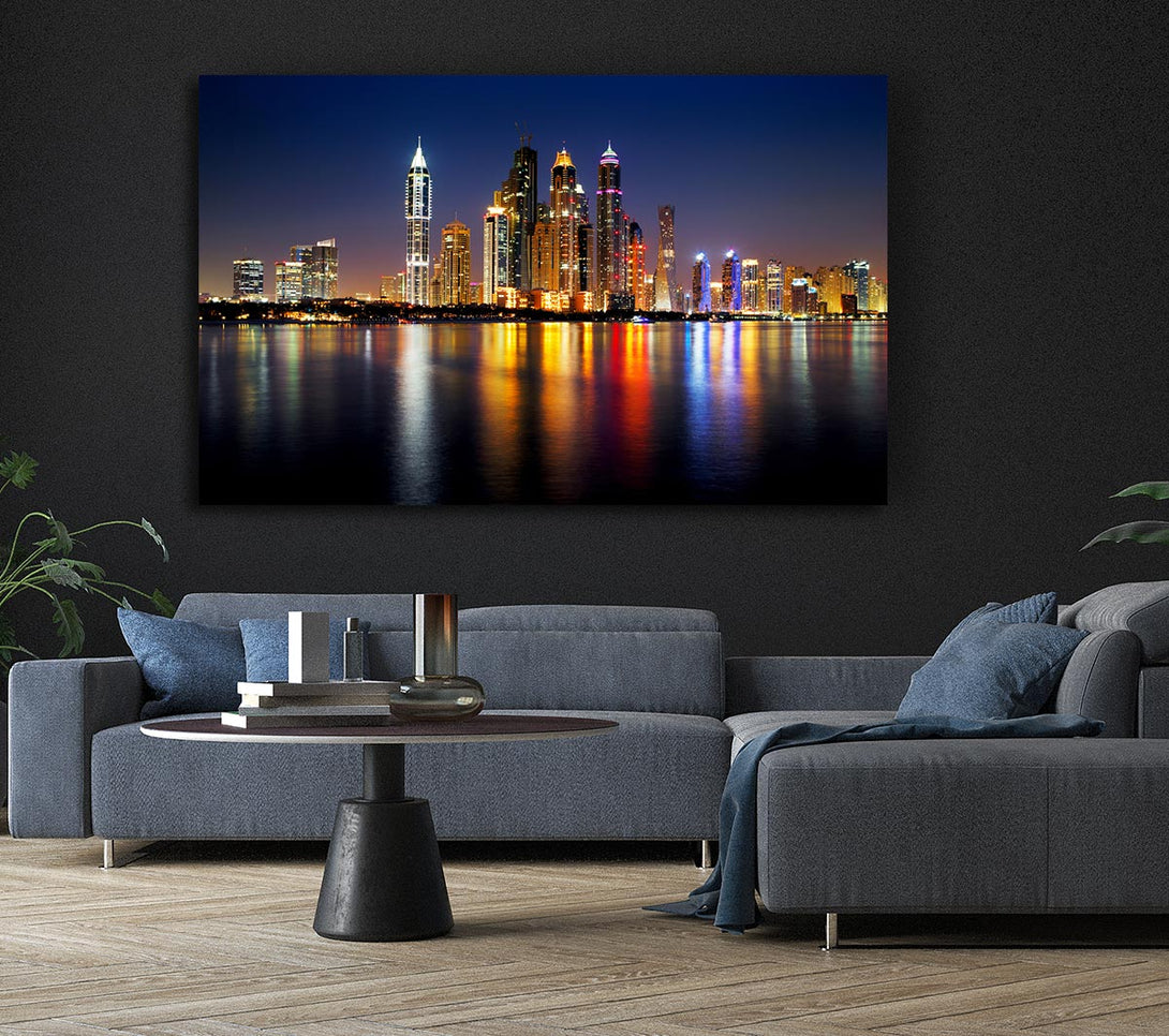  A Canvas Print of Colourful Reflections Canvas Wall Art