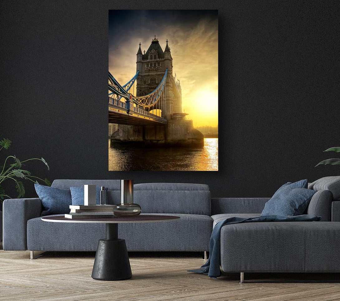  A Canvas Print of Stunning Tower Bridge Sunset Canvas Print