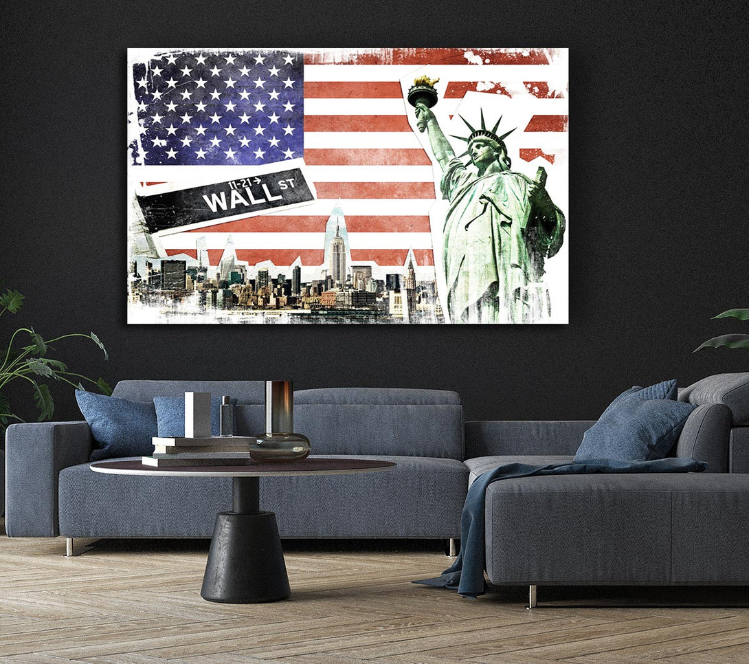  A Canvas Print of Montage Of NYC Canvas Print