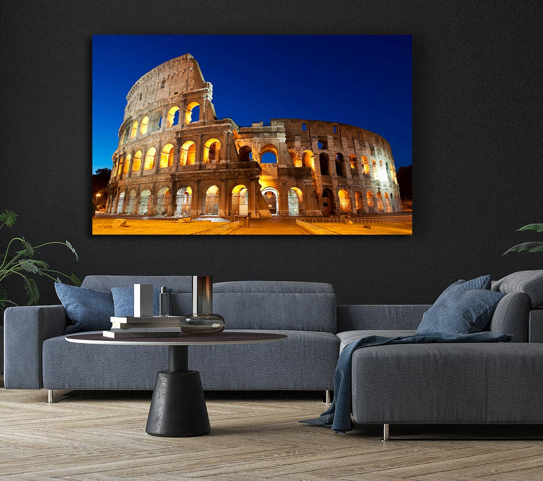  A Canvas Print of Colosseum Under The Twilight Canvas Art