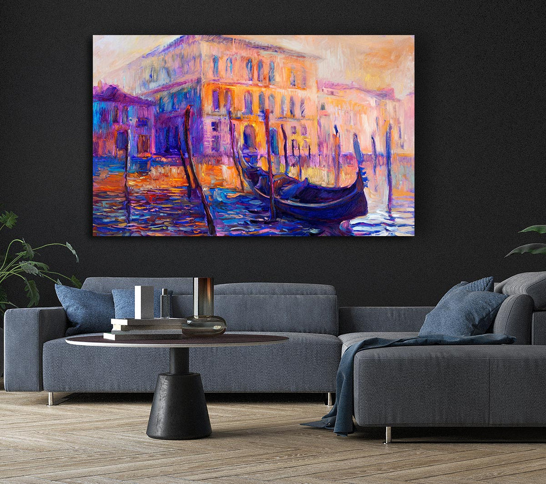  A Canvas Print of Lonesome Gondola Canvas Print