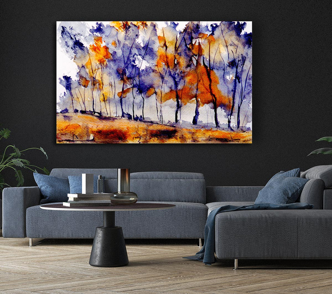  A Canvas Print of Autumn Trees Canvas Wall Art