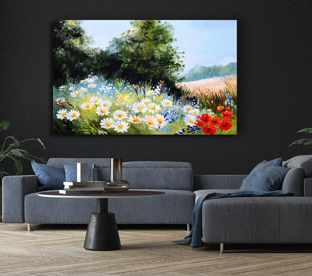  A Canvas Print of Daisy Days Canvas Wall Art