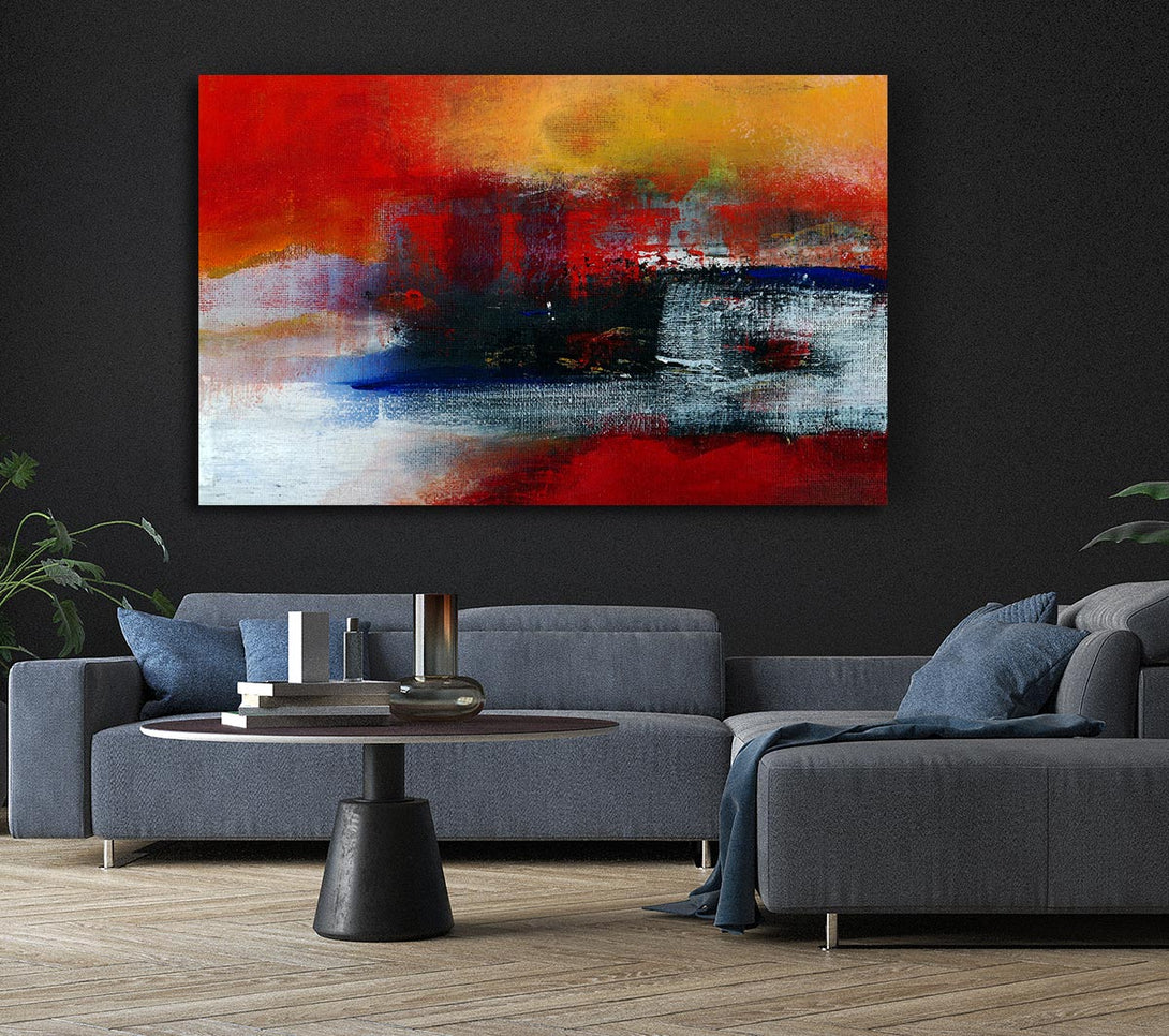 A Canvas Print of In The Middle Of The Lava River Canvas Wall Art