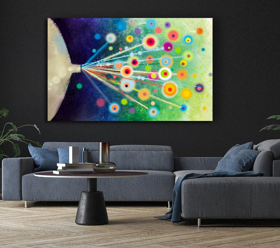  A Canvas Print of Energy Flowers Canvas Art