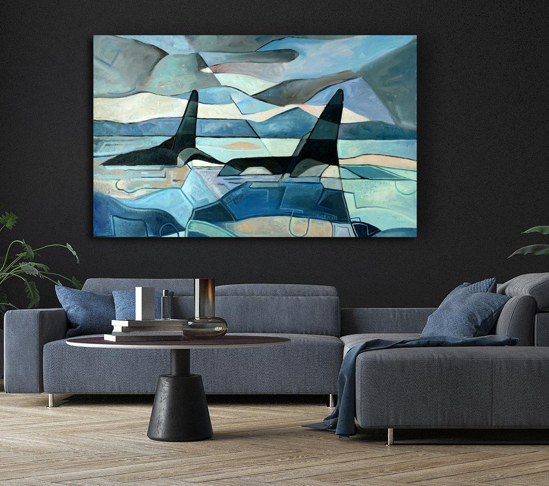  A Canvas Print of Whale Sail Canvas Print