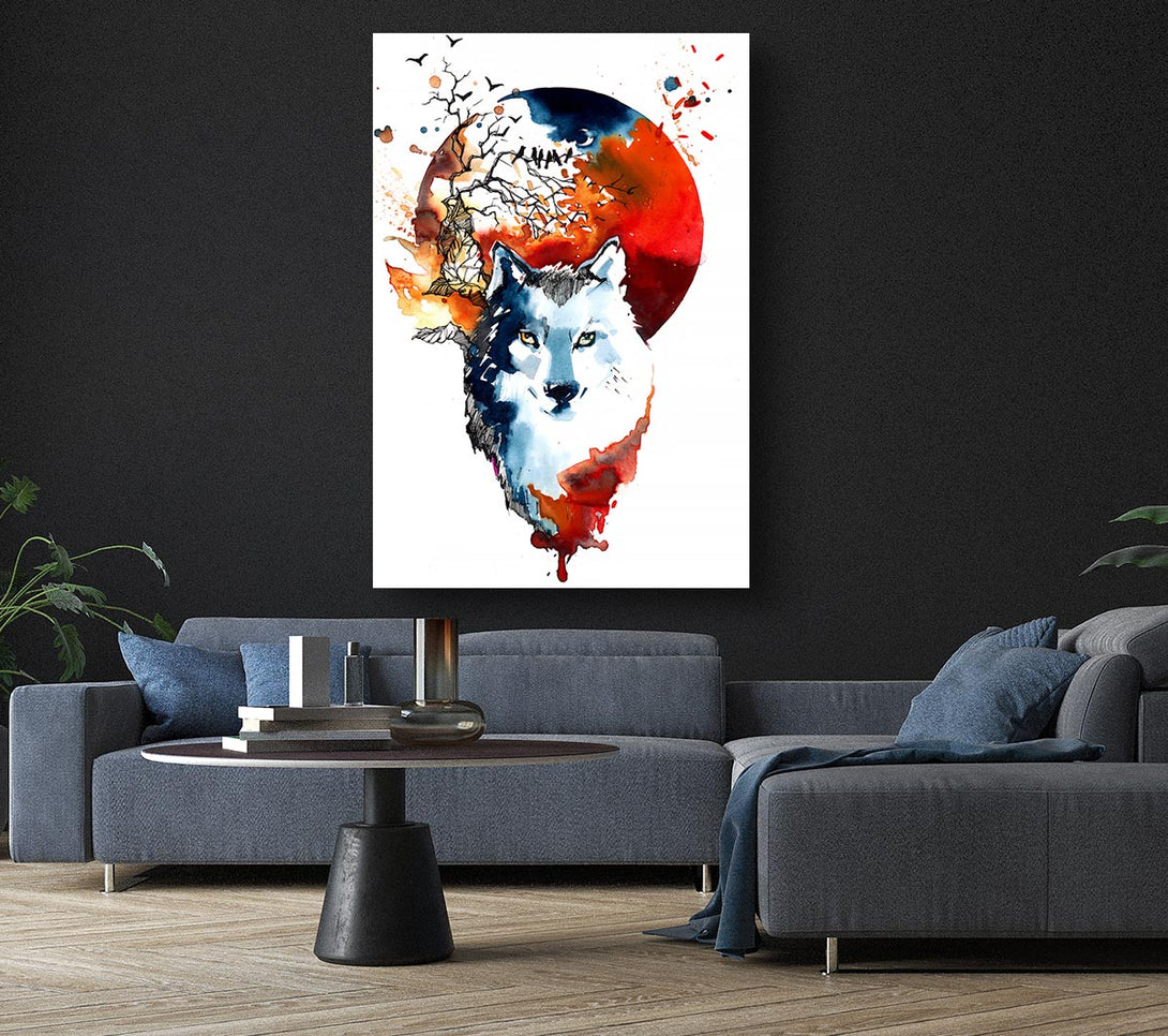  A Canvas Print of Wolf Sun Canvas Art