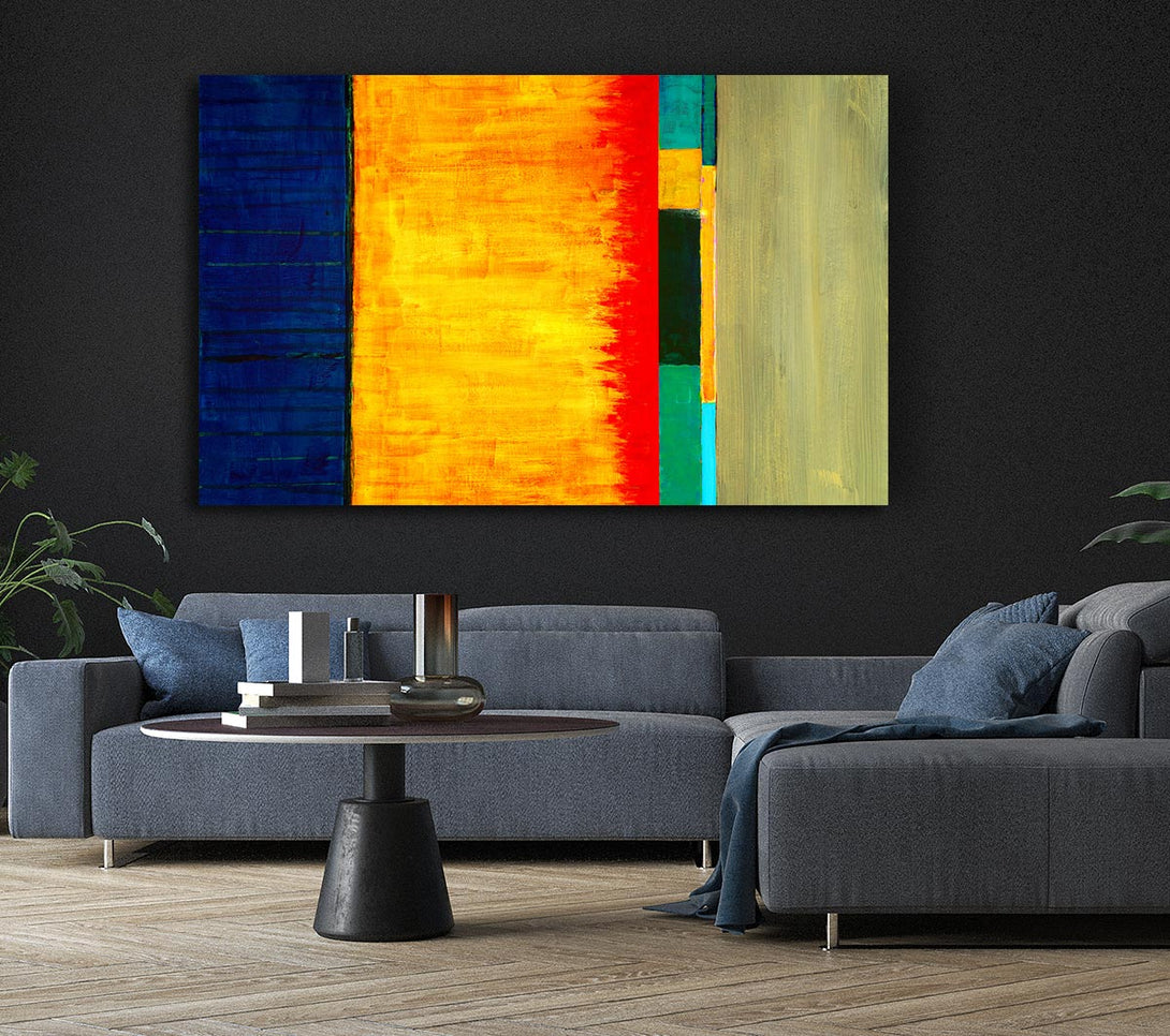  A Canvas Print of Fire Lines Canvas Print
