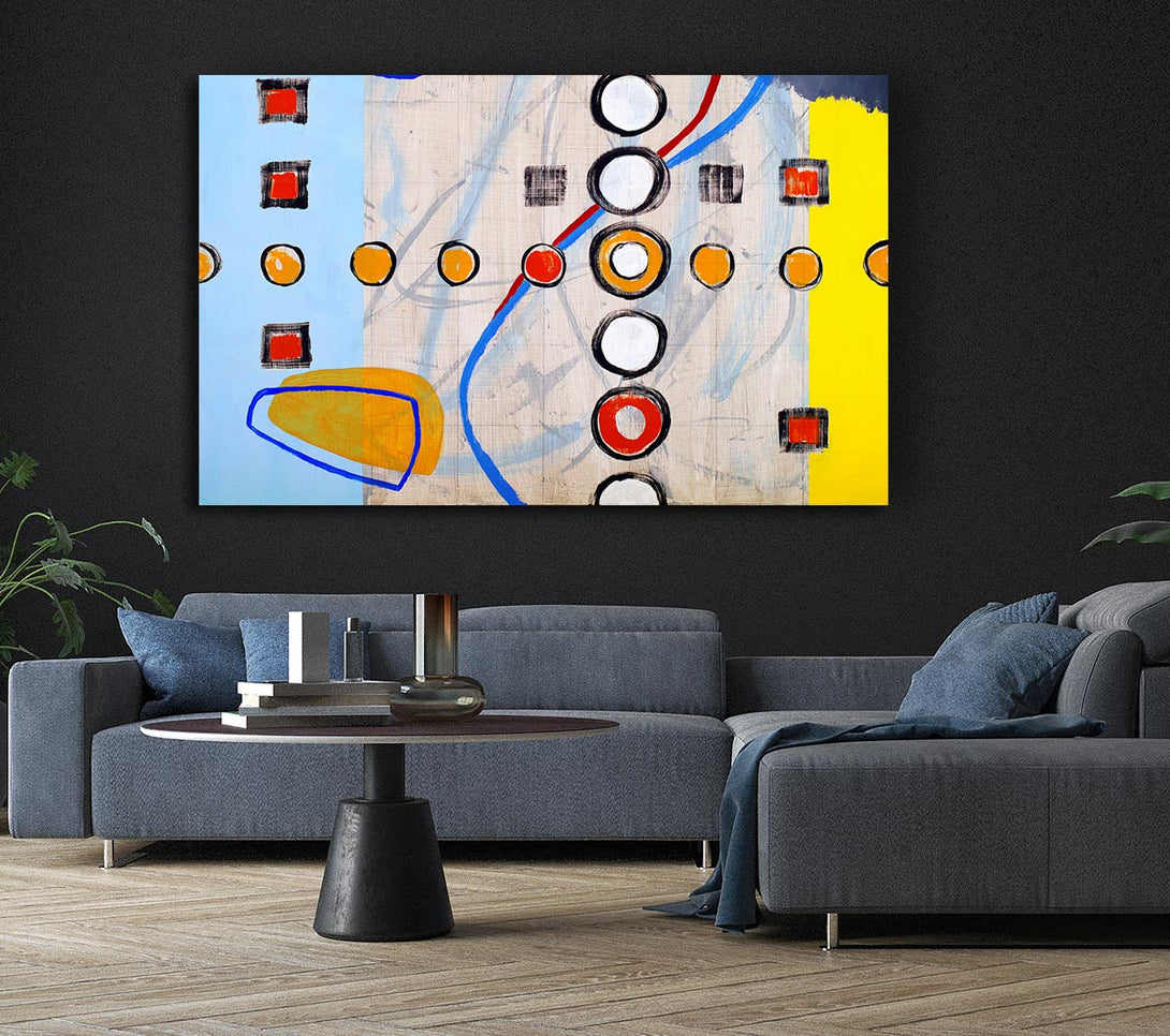 A Canvas Print of All Circles And Squares Canvas Wall Art