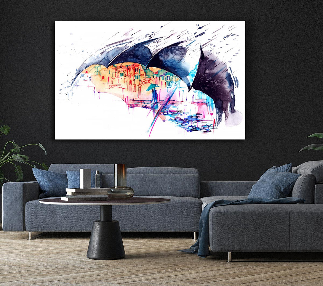  A Canvas Print of City Life Canvas Print