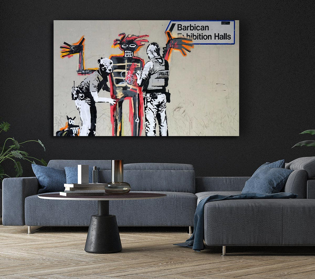  A Canvas Print of Banksy Barbican Exibition Canvas Wall Art