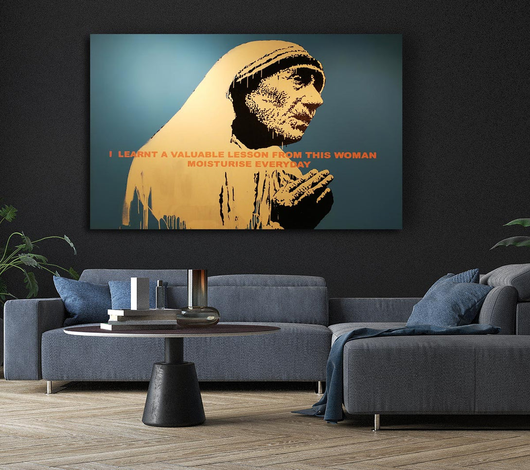  A Canvas Print of Banksy Curtain Paradise Canvas Print