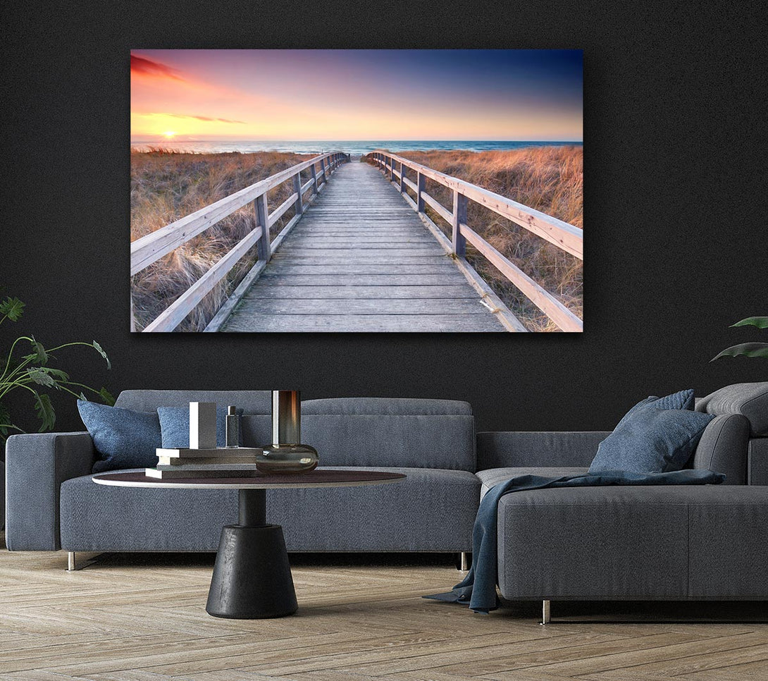  A Canvas Print of Brige to the coast Canvas Art