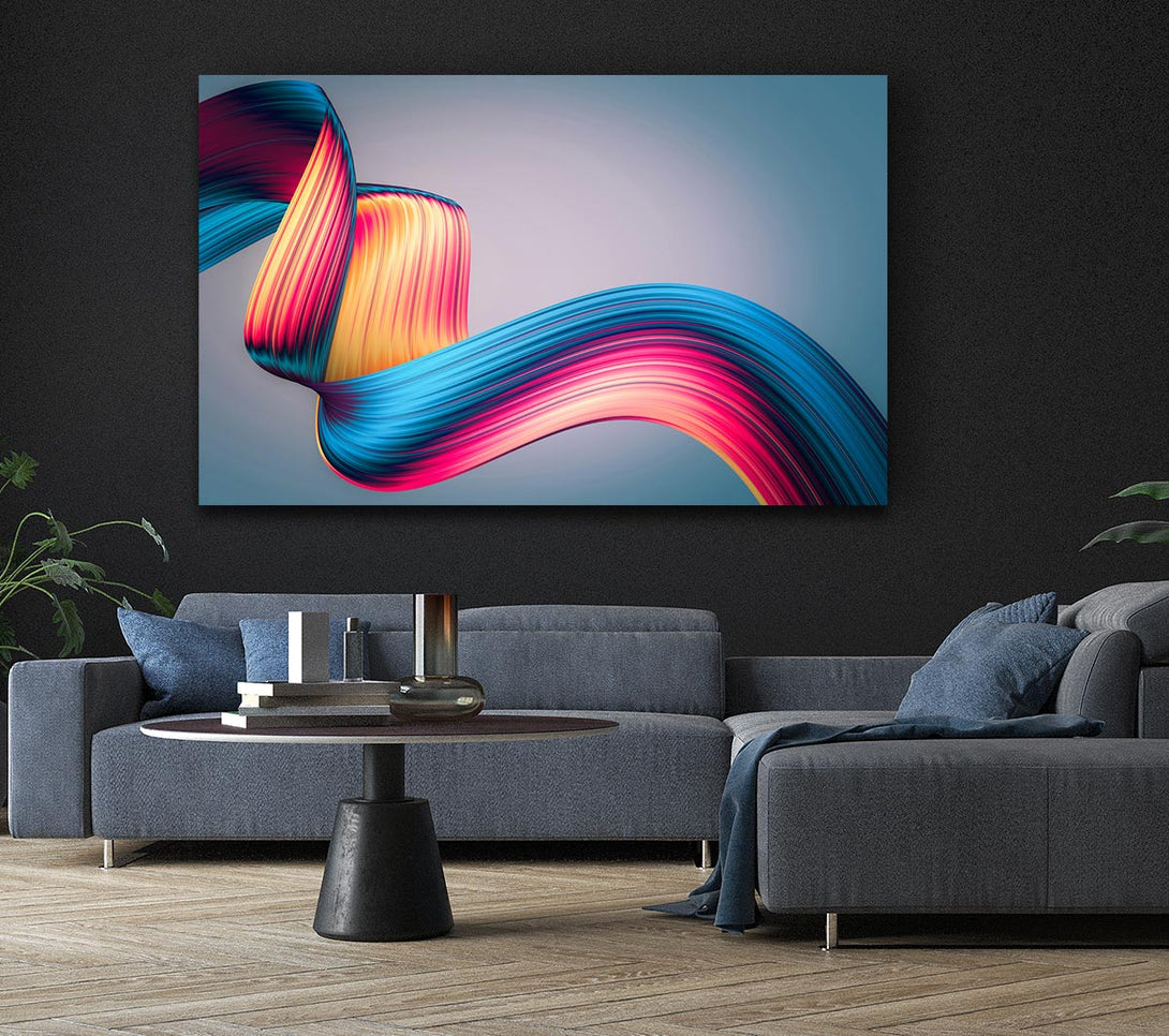  A Canvas Print of Ribbon of colour and light Canvas Print