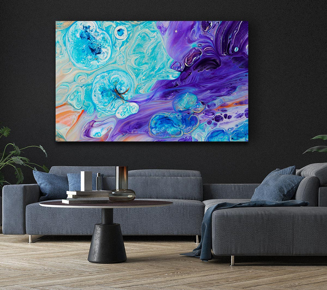  A Canvas Print of Bath bomb of colour Canvas Wall Art