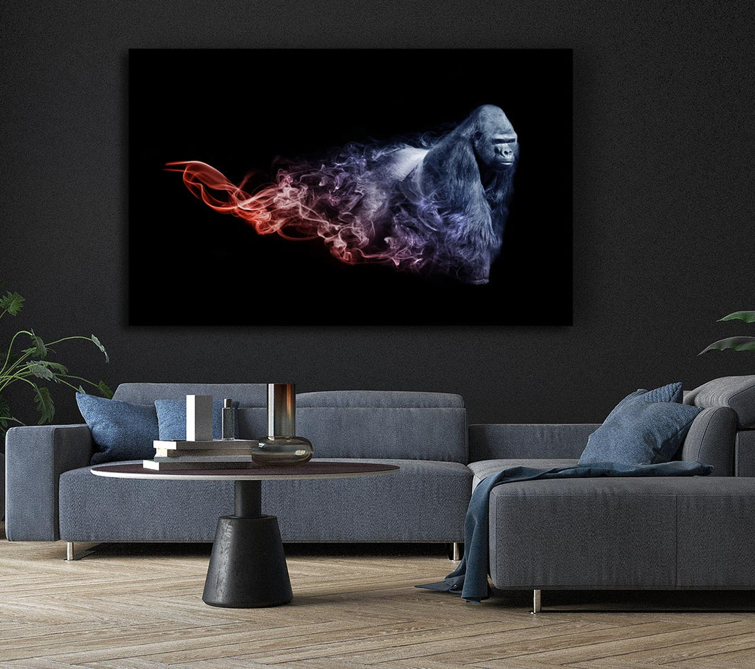  A Canvas Print of Smokey Gorilla Canvas Art