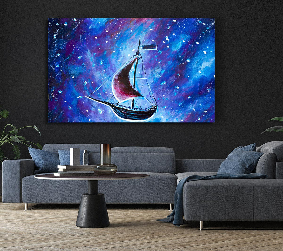  A Canvas Print of The Ship In Space Canvas Art