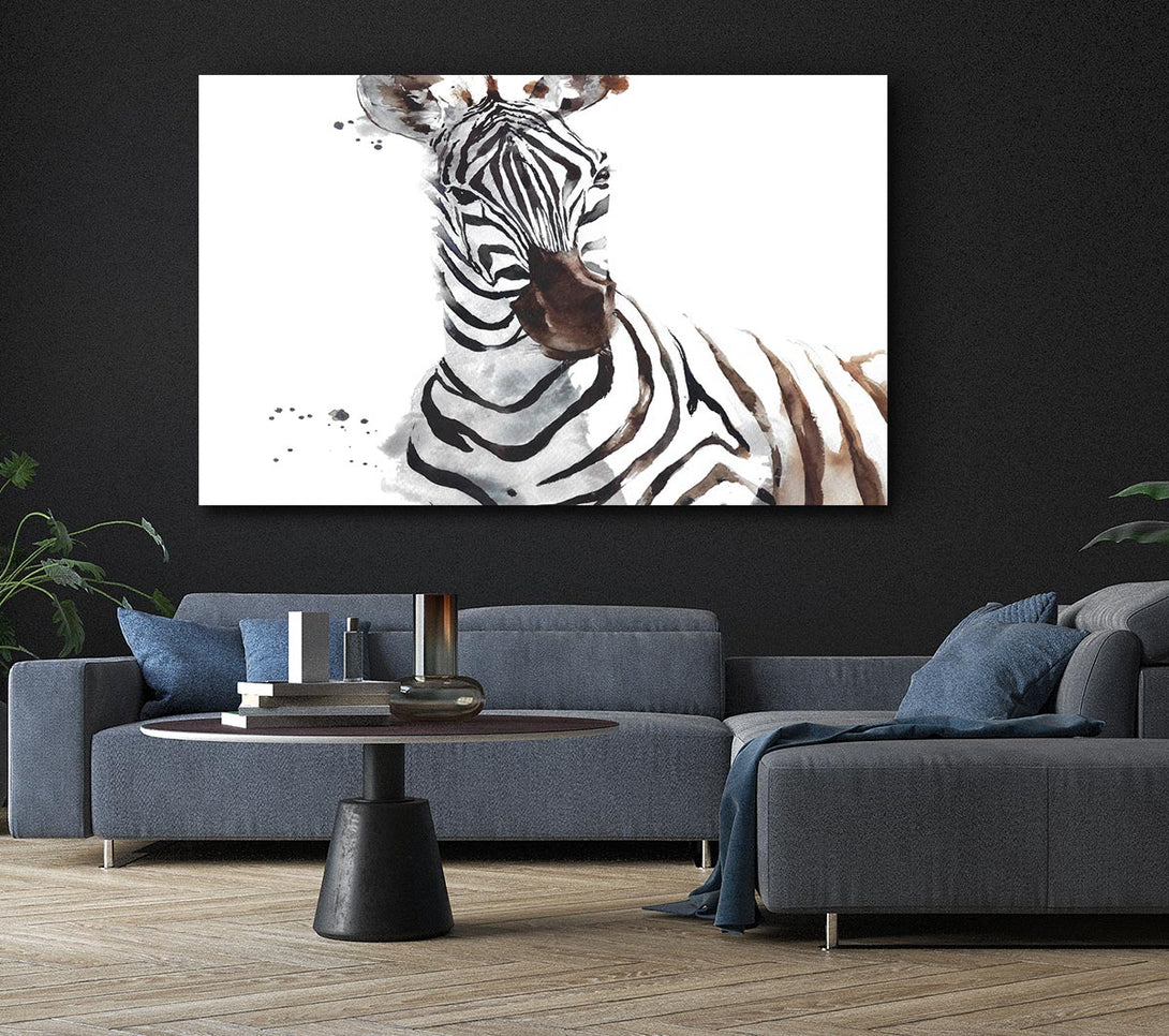  A Canvas Print of Zebta Splatter Canvas Art