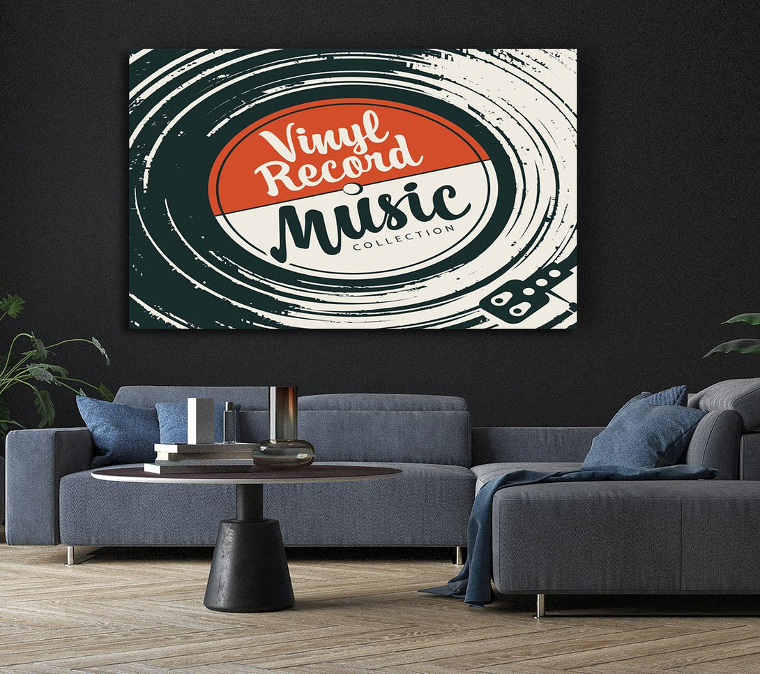  A Canvas Print of Vinyl Record Music Canvas Print