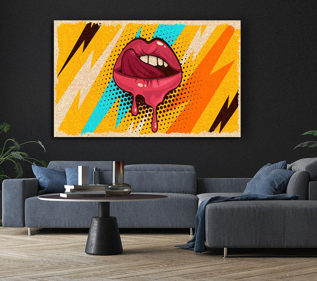  A Canvas Print of Lips Of Lightning Canvas Wall Art