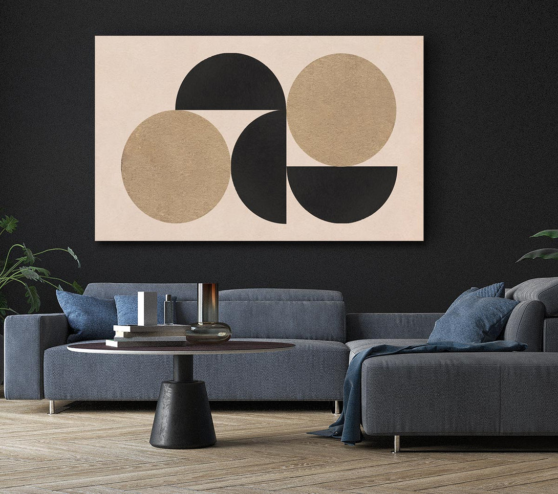  A Canvas Print of Semi Circle Simplicity Canvas Art