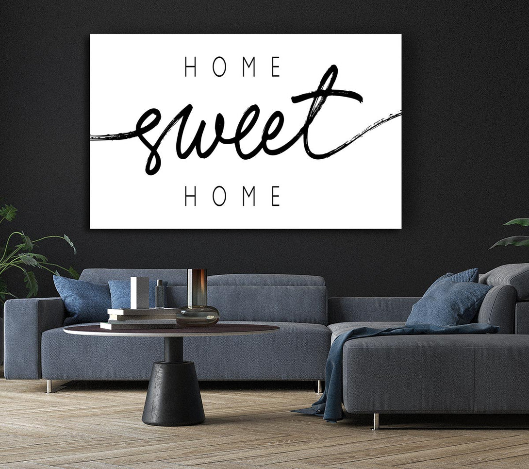  A Canvas Print of Home Sweet Home Quirky Canvas Wall Art